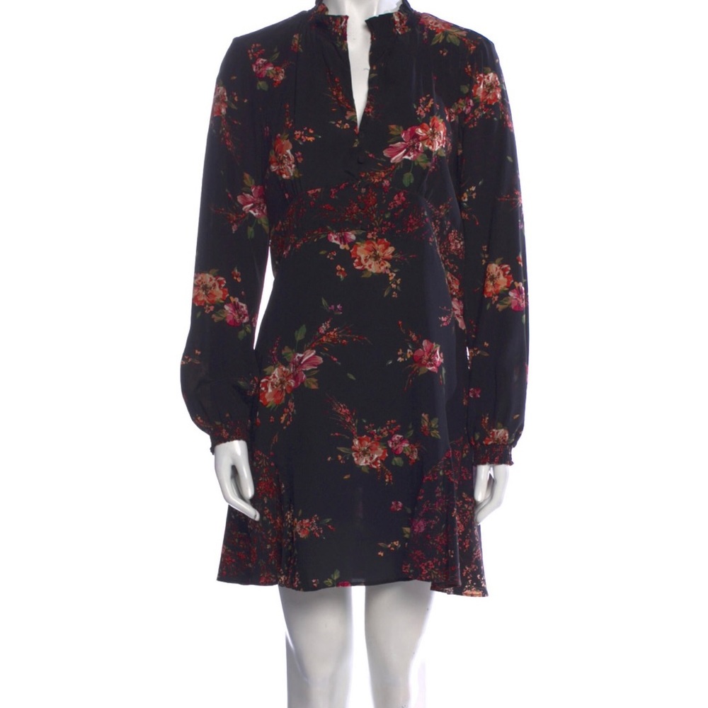 Intermix "Evie" Silk Floral Victorian silk dress - Picture 4 of 6